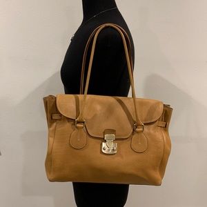 JIL SANDER PEBBEL LEATHER SHOULDER BAG HOBO made in Italy